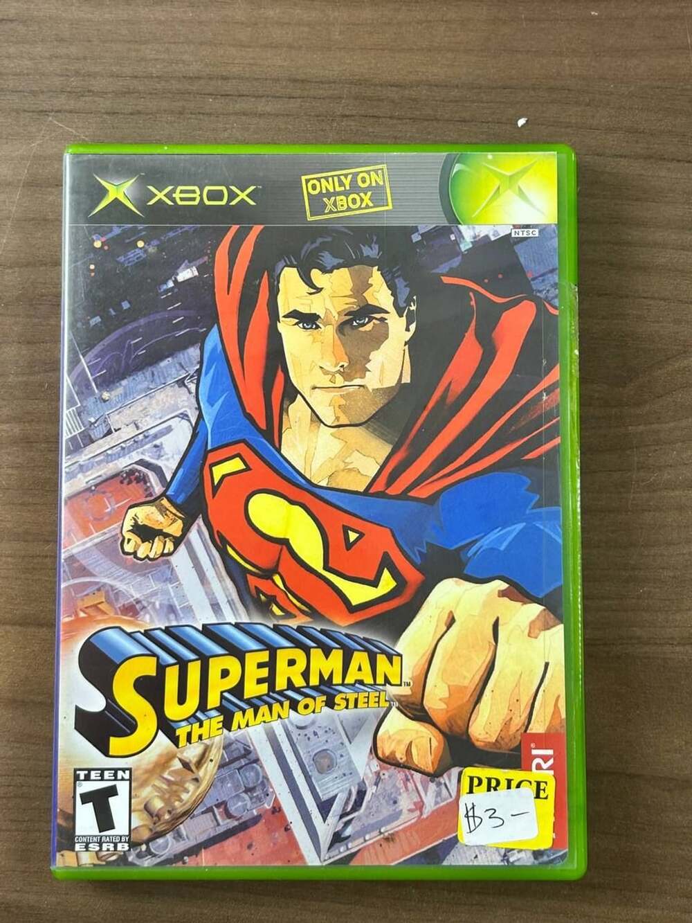 Superman The Man of Steel Microsoft Original Xbox 2002 CIB Disc Manual Atari